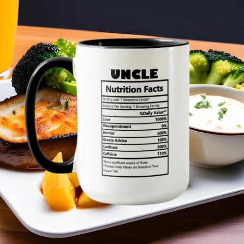 cool Uncle facts word art Mug