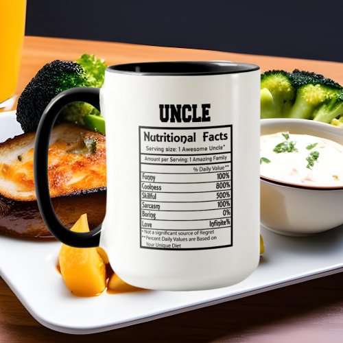 cool Uncle facts word art  Mug