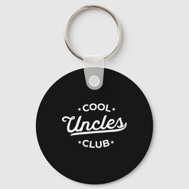 Cool Uncles Club Best Uncle Ever Funny Pocket Fath Keychain (Front)