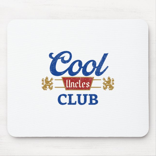 Cool Uncles Club Best Uncle Ever Funny Pocket Fath Mouse Pad (Front)