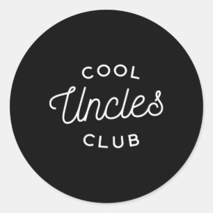 Cool Uncles Club Dad Daddy Father Fathers Day Classic Round Sticker