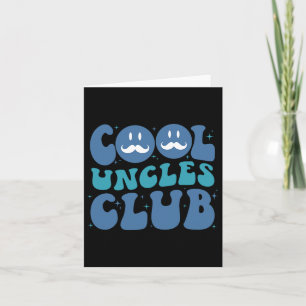 Cool Uncles Club Groovy Retro Fathers Day New Uncl Card