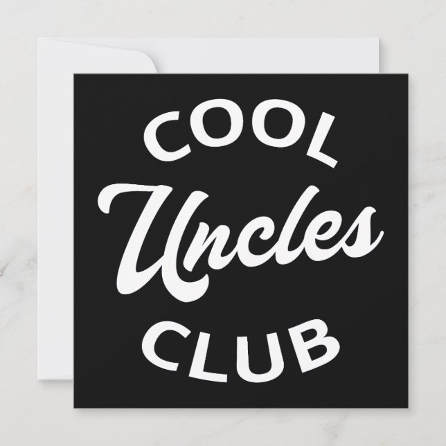 Cool Uncles Club I Card (Front)