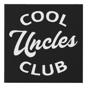 Cool Uncles Club I Faux Canvas Print