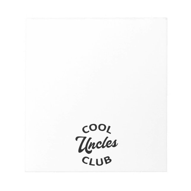 Cool Uncles Club I Notepad (Front)