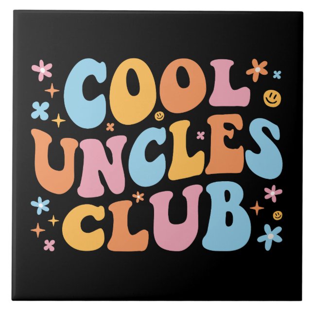 Cool Uncles Club III Ceramic Tile (Front)