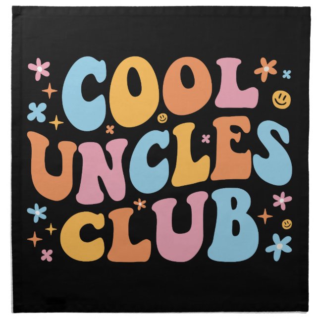 Cool Uncles Club III Cloth Napkin (Front)