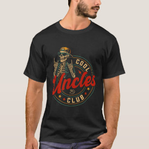 Cool Uncles Club Shirt Funny Skeleton Uncle Men Fa