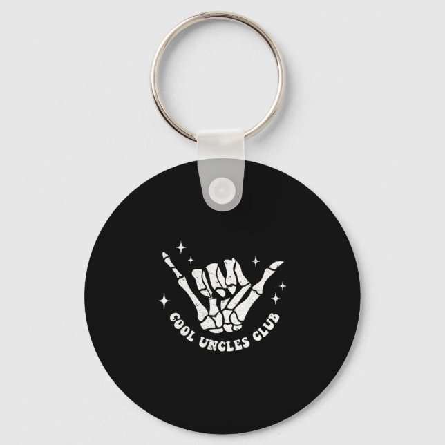 Cool Uncles Club Uncle Cke Birthday Father's Day  Keychain (Front)