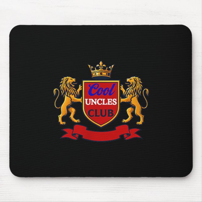 Cool Uncles Club Uncle Ever Funny Cket Funny Uncle Mouse Pad (Front)