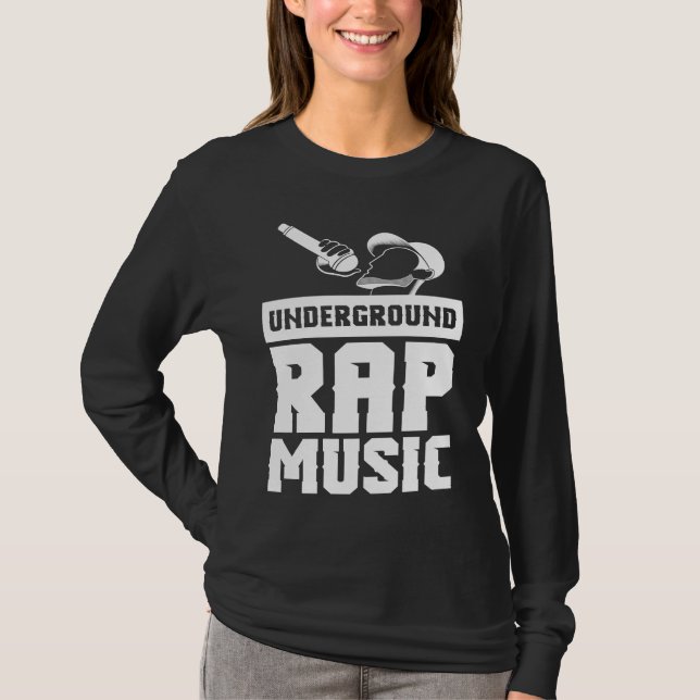 Cool Underground Rap Music Rap T-Shirt (Front)