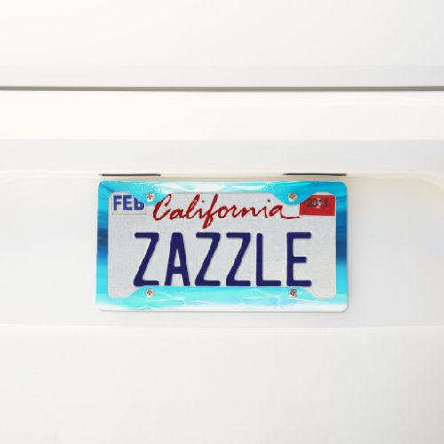 Cool Underwater Background License Plate Frame