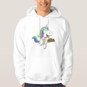 Cool Unicorn Eating Sushi Funny Japanese Food Hoodie