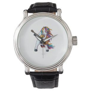 Cool Unicorn Playing Guitar _ Funny Animal Guitari Watch