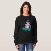 cool Unicorn Surfing Mythical Creature Sport Sweatshirt (Front Full)