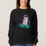 cool Unicorn Surfing Mythical Creature Sport Sweatshirt