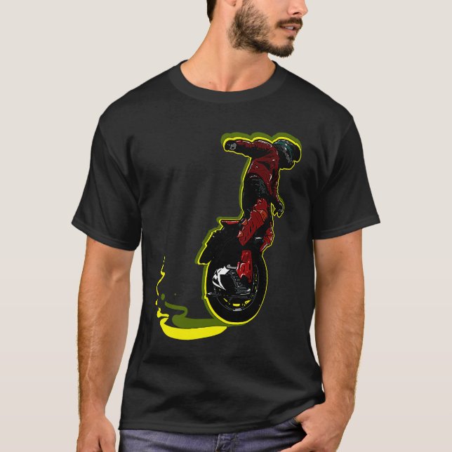 Cool Unicycle Hobby Sport T-Shirt (Front)