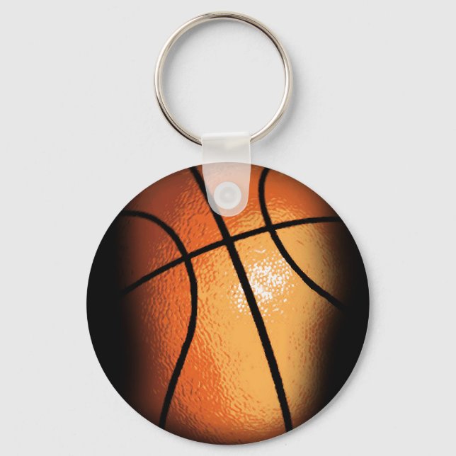 Cool Unigue Stylish Basketball Keychain (Front)