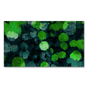 Cool, unique art of floral / flower pattern business card magnet