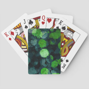 Cool, unique art of floral / flower pattern poker cards