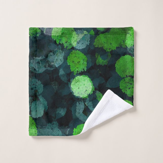 Cool, unique art of floral / flower pattern wash cloth (Wash Cloth)