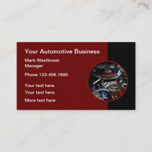 Cool Unique Automotive Business Cards Template