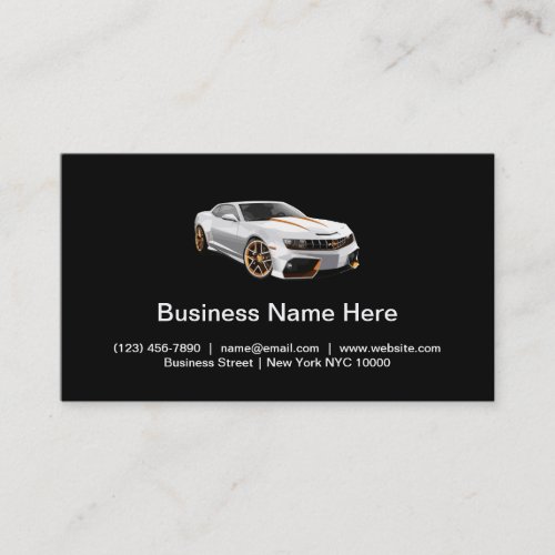 Cool Unique Automotive Theme Business Cards