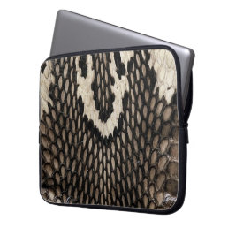 Cool Unique Cobra Snake Skin Print Design Laptop Sleeve