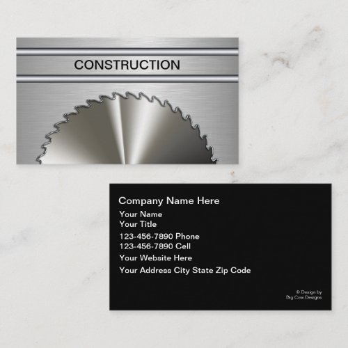 Construction Business Cards
