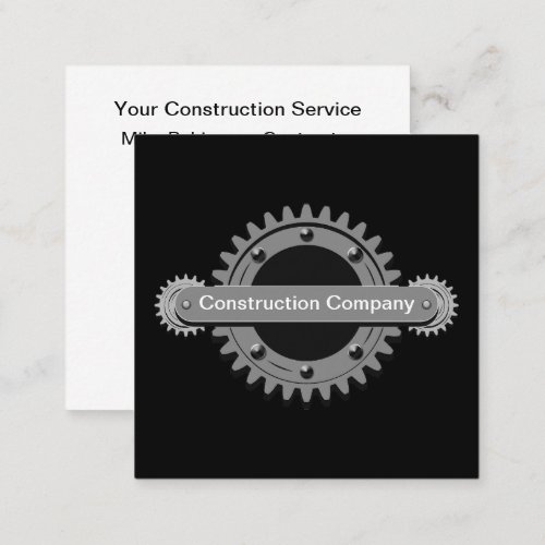 Cool Unique Construction Service Business Cards