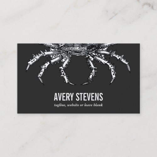 Cool Unique Crusty Crab Marine Biology Nautical 3 Business Card