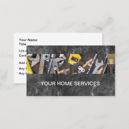 Cool Unique Handyman Construction Business Card