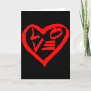 Cool Unique Love & Heart Graffiti Valentines D Card
