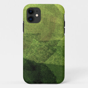 cool, unique modern green painting design art iPhone 11 case
