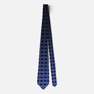 Cool Unique Overlapping Translucent Blue Airplanes Neck Tie