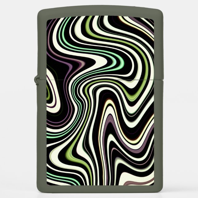 Cool Unique Pattern Zippo Lighter (Front)