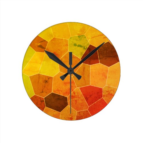 Cool Unique Rustic Pattern Round Clock
