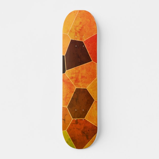 Cool Unique Rustic Pattern Skateboard Deck (Front)