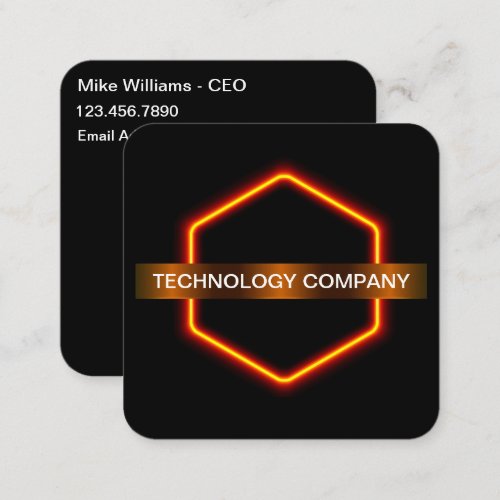 Cool Unique Technology Theme Business Cards