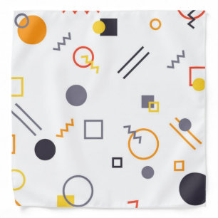 Cool, unique, trendy, urban abstract illustration bandana