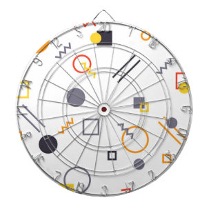 Cool, unique, trendy, urban abstract illustration dart board