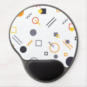 Cool, unique, trendy, urban abstract illustration gel mouse pad