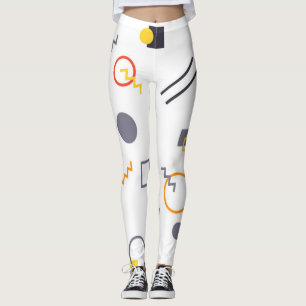 Cool, unique, trendy, urban abstract illustration leggings