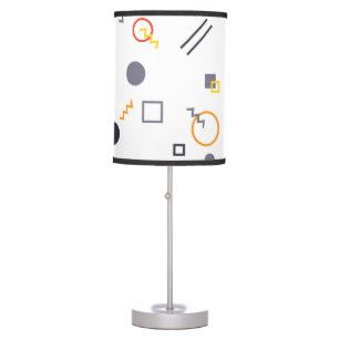 Cool, unique, trendy, urban abstract illustration table lamp
