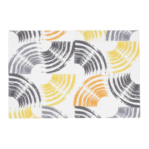 Cool, unique, trendy, urban colorful brush strokes placemat