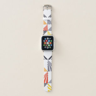 Cool, unique, trendy, urban, colorful triangles apple watch band