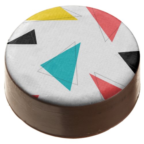 Cool unique trendy urban colorful triangles chocolate covered oreo