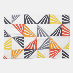 Cool, unique, trendy, urban, colorful triangles kitchen towel