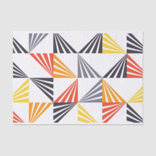 Cool, unique, trendy, urban, colorful triangles tissue paper