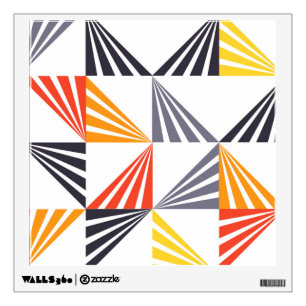 Cool, unique, trendy, urban, colorful triangles wall decal